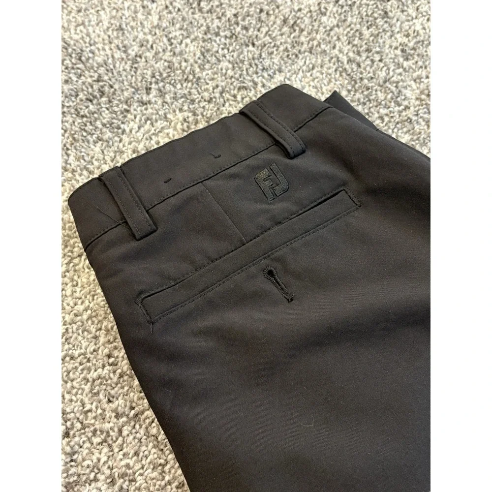 FootJoy Mens Navy Blue Performance Golf Pants Flat Front Stretch 30x30